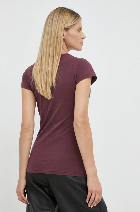 Odzież G-Star Raw t-shirt bawełniany D21314.B059 bordowy