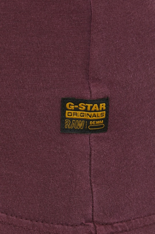 G-Star t-shirt bawełniany D21314.B059 bordowy