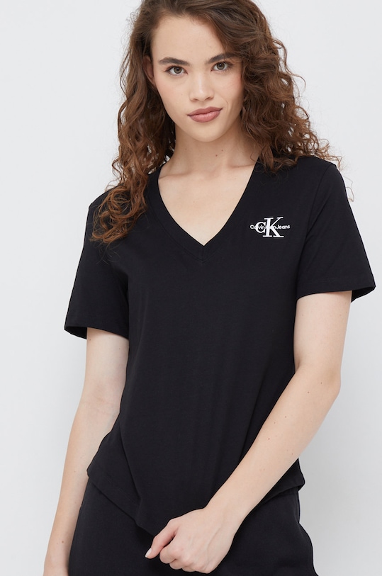 Calvin Klein Jeans t-shirt bawełniany bawełna czarny J20J219138.9BYY