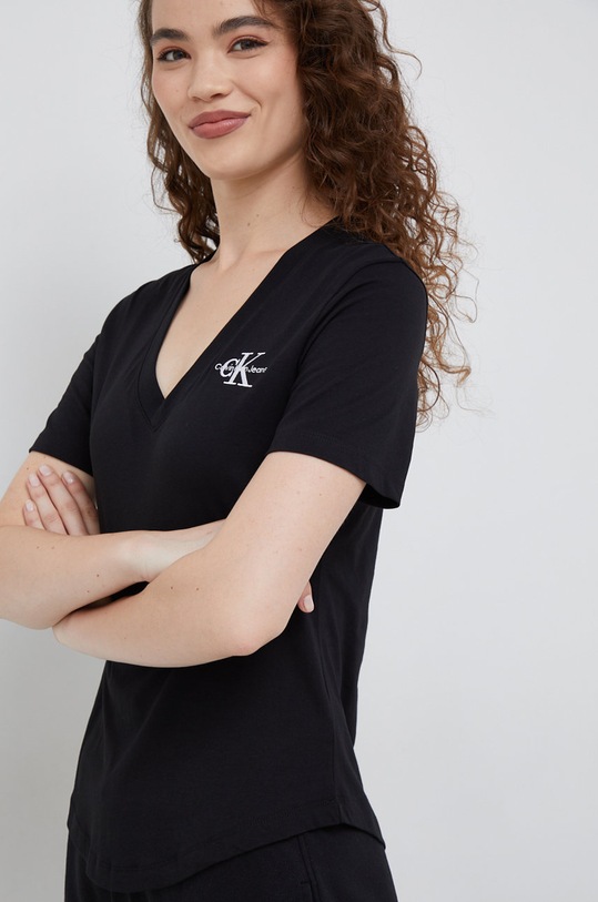 Odzież Calvin Klein Jeans t-shirt bawełniany J20J219138.9BYY czarny