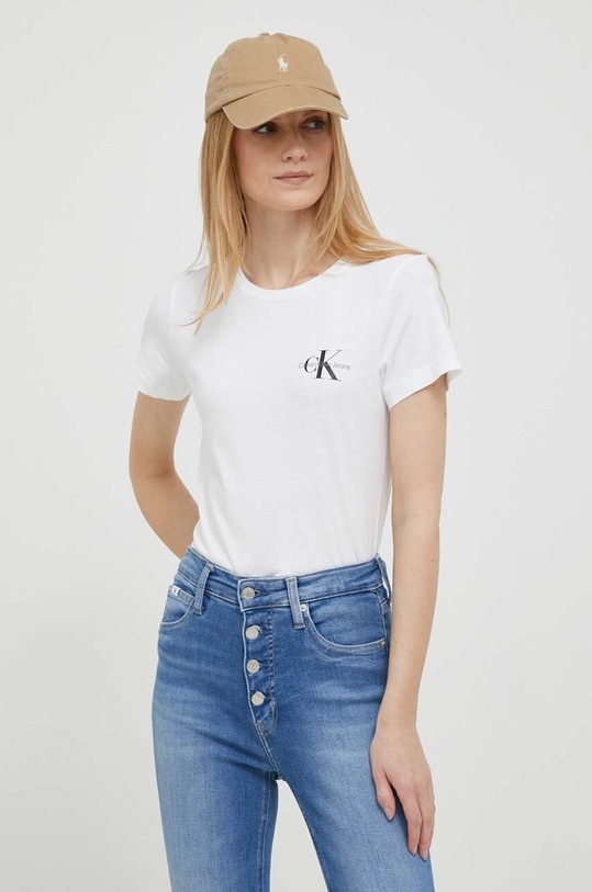 Calvin Klein Jeans t-shirt bawełniany 2-pack różowy J20J219734.9BYY