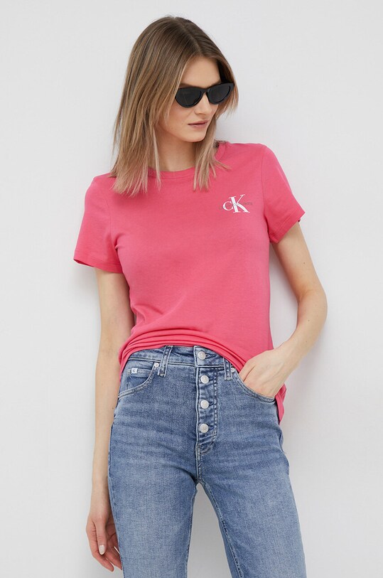 Calvin Klein Jeans tricou din bumbac 2-pack J20J219734.9BYY roz SS23
