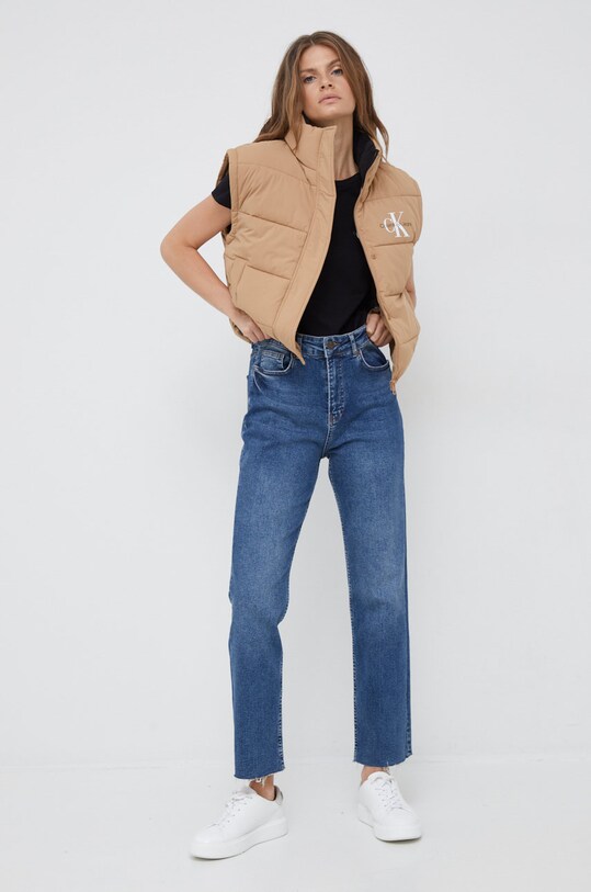 Хлопковая футболка Calvin Klein Jeans J20J219734.9BYY чёрный SS23