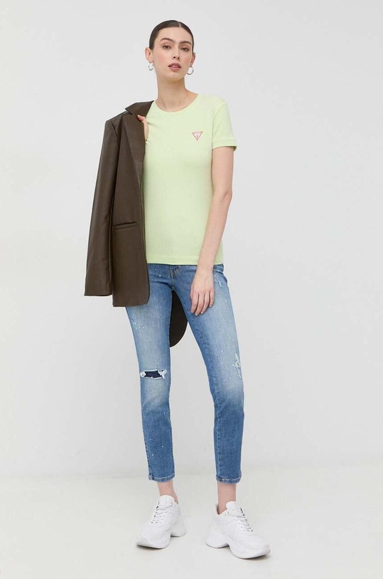 Tričko Guess W2YI44.J1311 zelená SS23