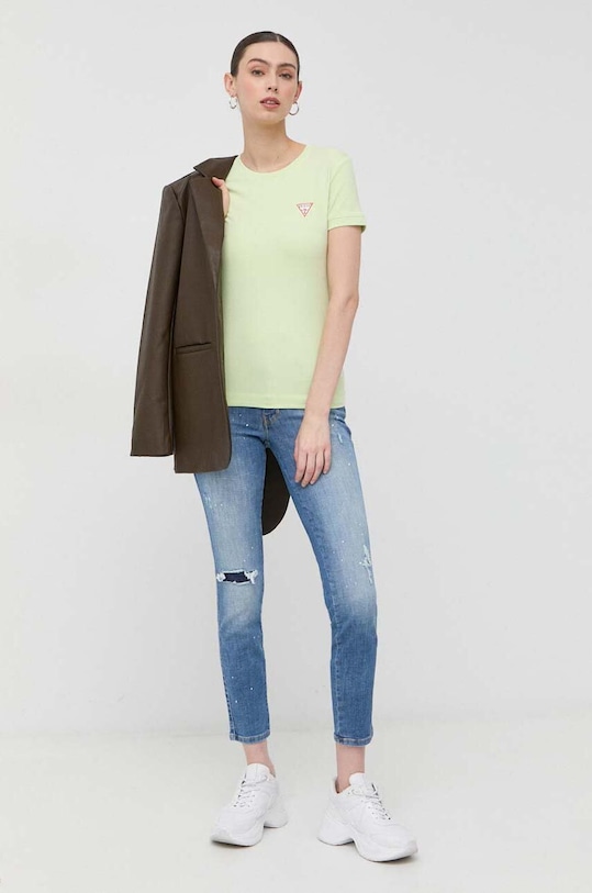 Tričko Guess W2YI44.J1311 zelená SS23