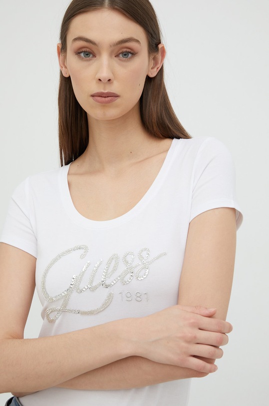 Guess t-shirt biały W2YI28.J1300