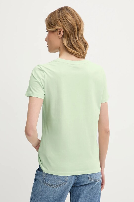 Guess t-shirt bawełniany V2YI07.K8HM0 zielony SS25