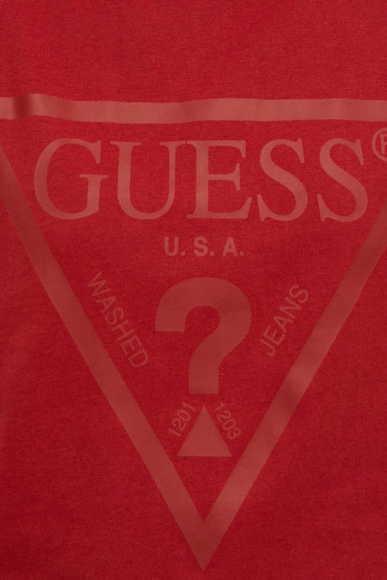 Guess t-shirt bawełniany ADELE czerwony V2YI07.K8HM0