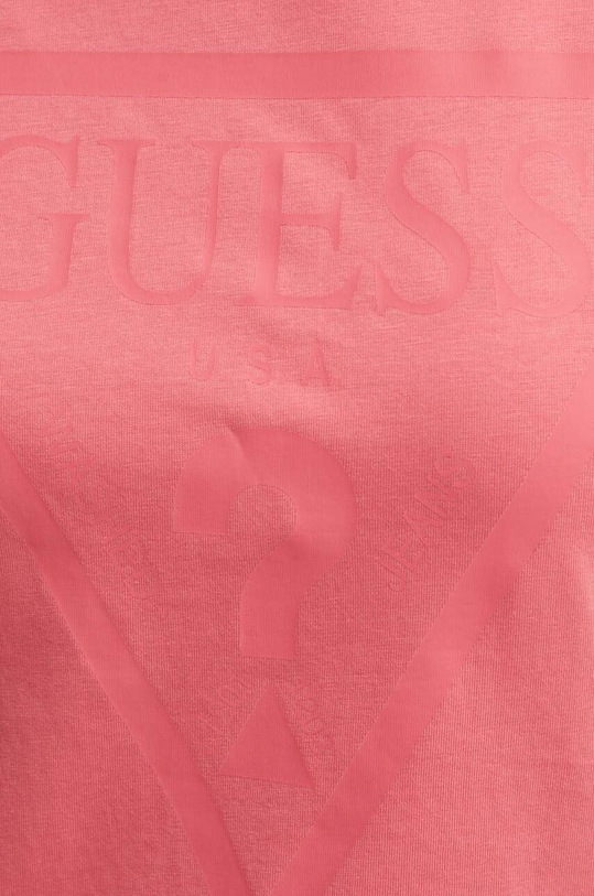 Guess t-shirt bawełniany V2YI07.K8HM0 różowy