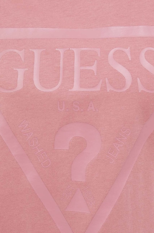 Guess t-shirt bawełniany ADELE V2YI07.K8HM0 różowy