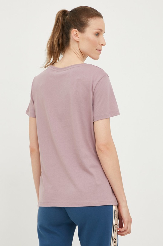 Odzież Guess t-shirt bawełniany ADELE V2YI07.K8HM0 fioletowy