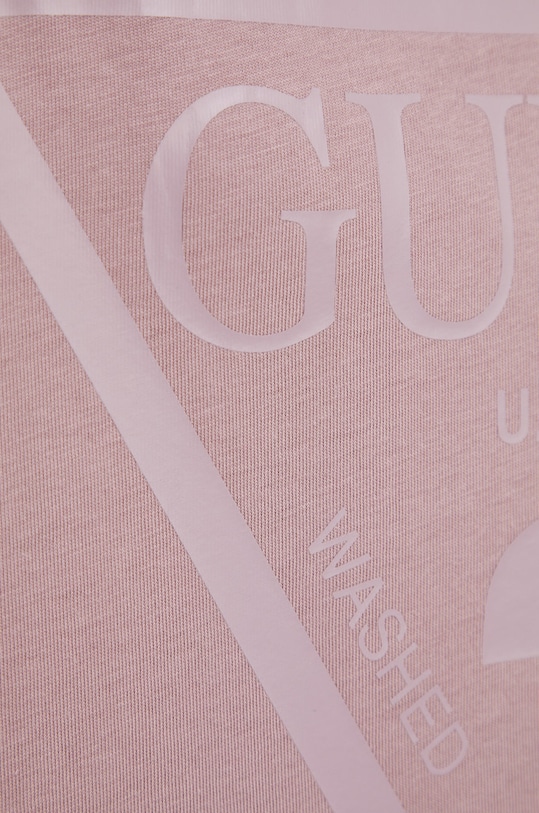 Guess t-shirt bawełniany ADELE V2YI07.K8HM0 fioletowy