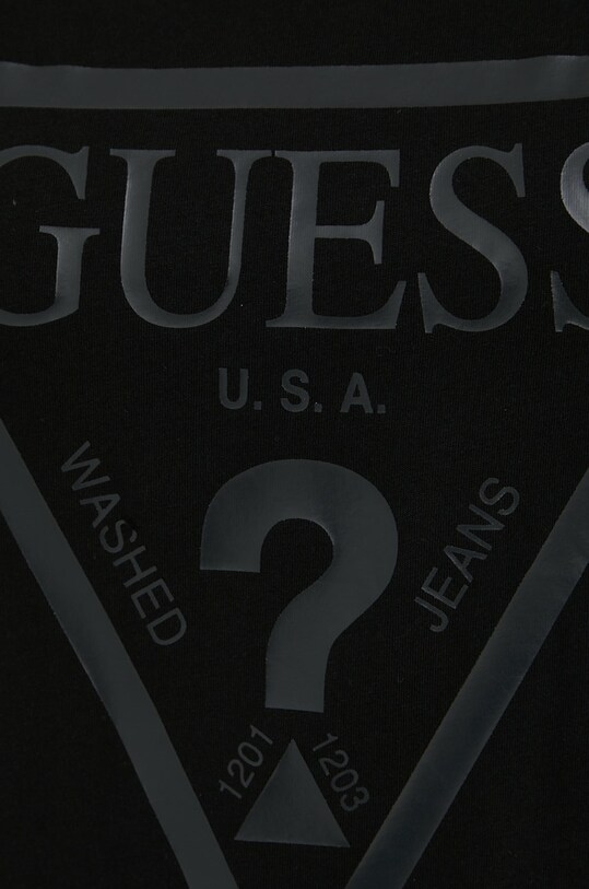 Хлопковая футболка Guess V2YI07.K8HM0 чёрный