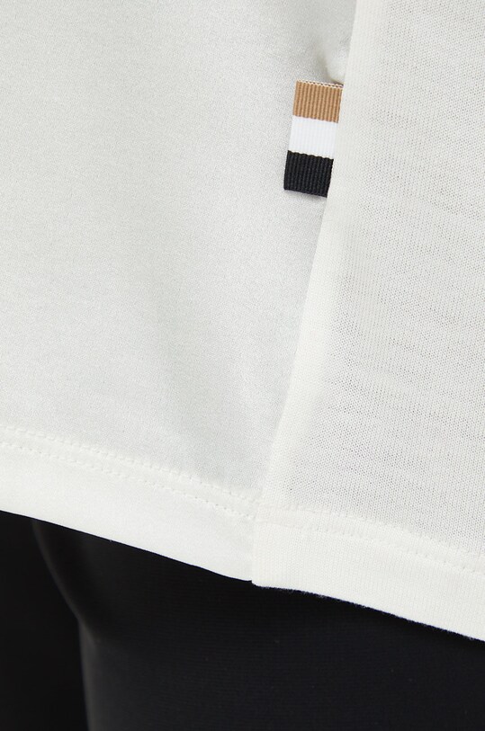 BOSS tricou din amestec de mătase 50457656 bej