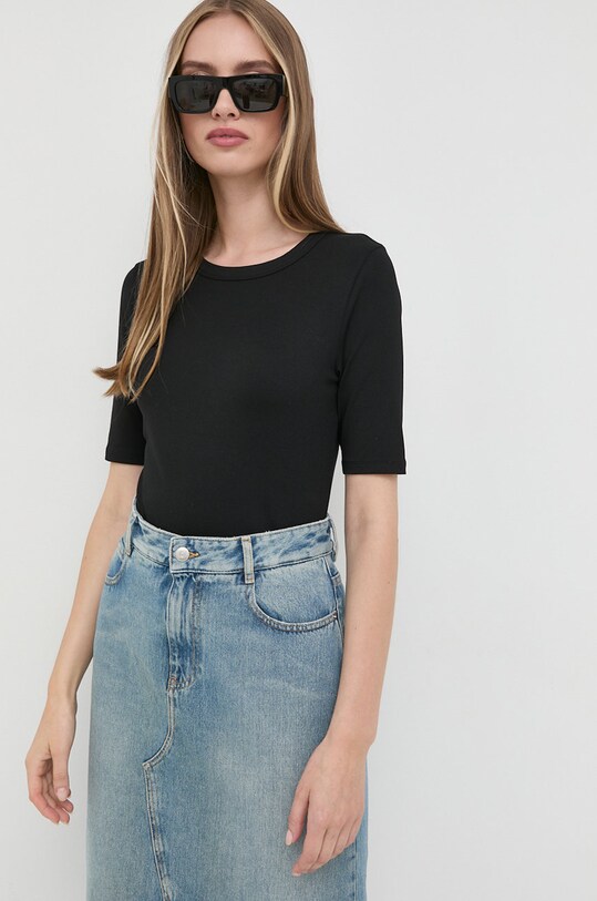 BOSS tricou uni negru 50461122