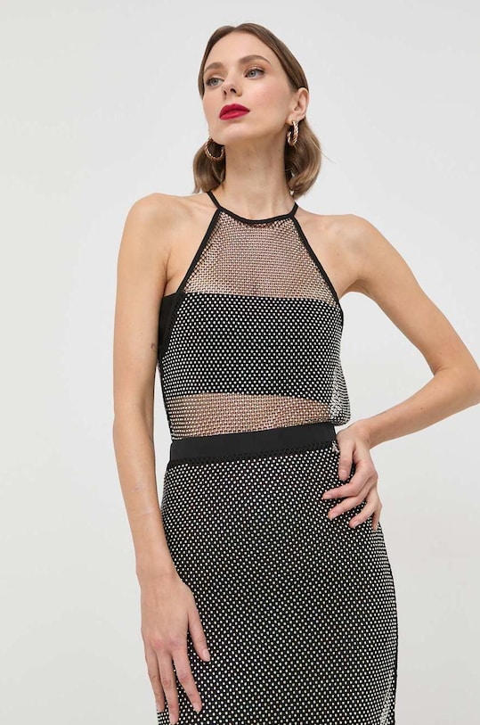 Patrizia Pepe top aplikacja czarny 8M1440.A9U8