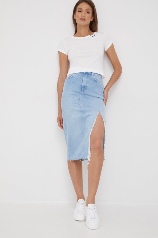 Tričko Pepe Jeans PL505230.800 bílá AW22