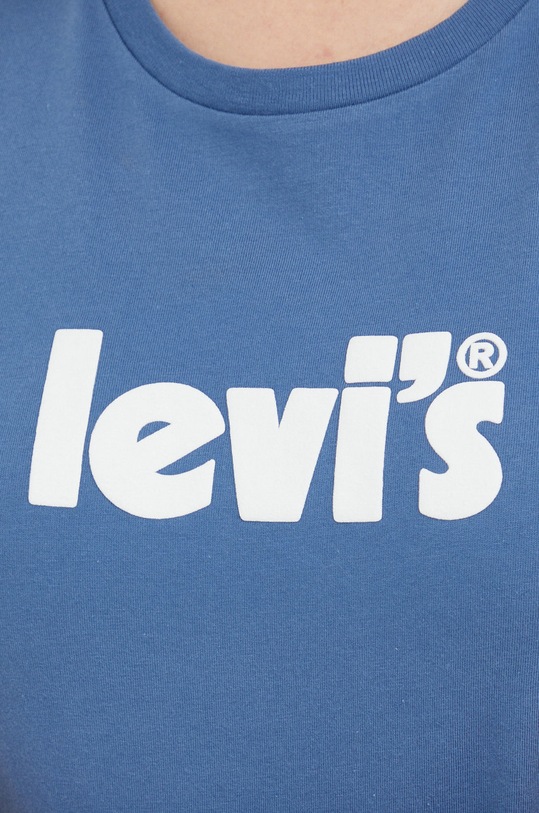 Bombažna kratka majica Levi's 17369.1917 modra
