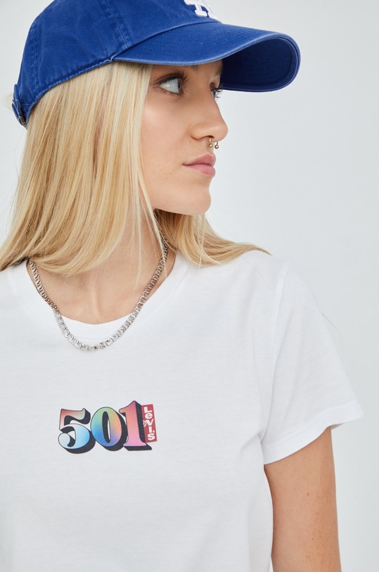 Levi's t-shirt bawełniany biały 17369.1922