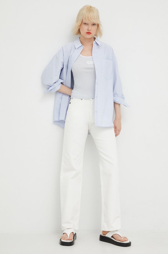 Levi's top din bumbac A3526.0001 gri AW22