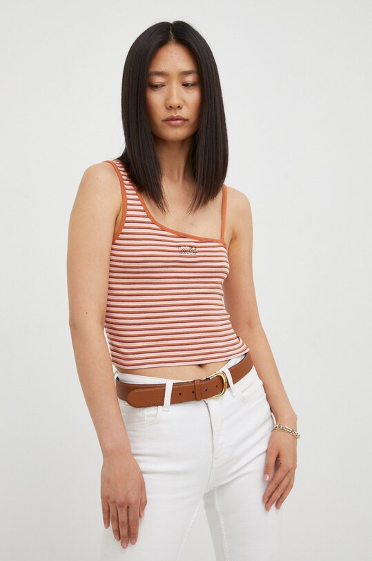 Levi's top din bumbac imprimeu portocaliu A3541.0000