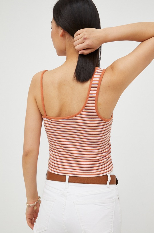 Odzież Levi's top bawełniany A3541.0000 pomarańczowy