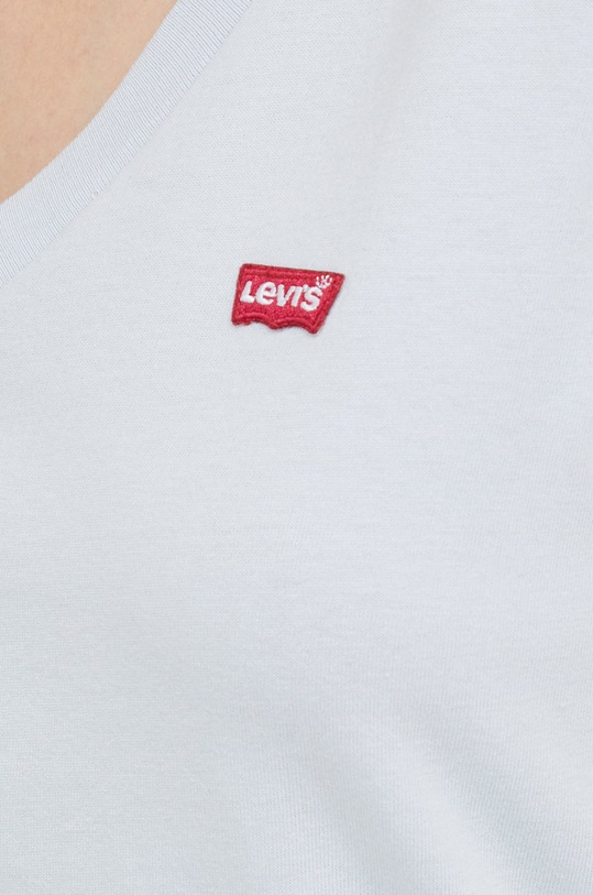 Bombažna kratka majica Levi's 85341.0032 modra