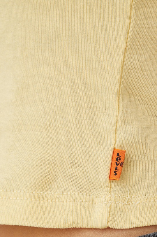 Bavlněné tričko Levi's A3523.0011 béžová