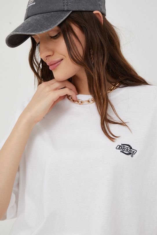 Pamučna majica Dickies bijela DK0A4Y1BWHX1