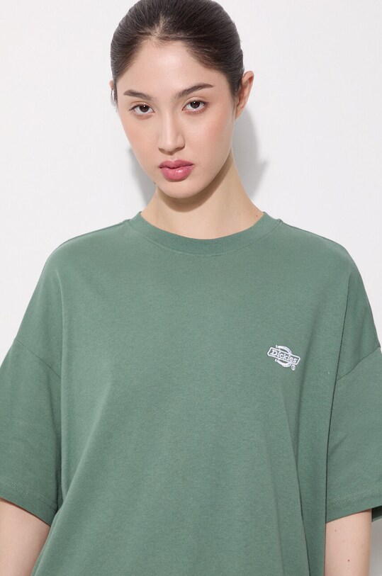 Dickies tricou din bumbac verde DK0A4Y1BBLK1