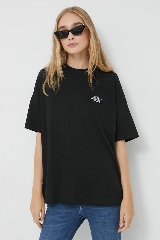 Dickies t-shirt bawełniany czarny DK0A4Y1BBLK1
