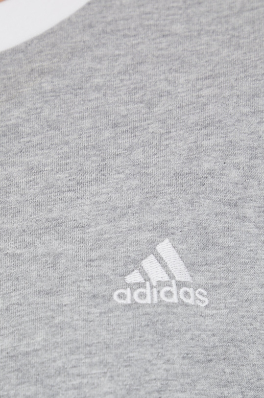 adidas t-shirt bawełniany Essentials HC0106 szary