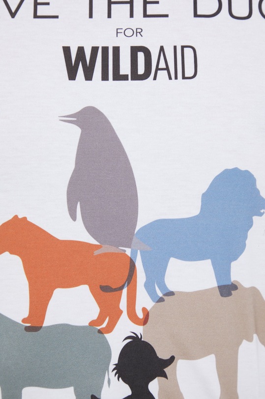 Save The Duck tricou din bumbac DT1009W.PESY15 alb