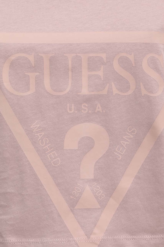 Bombažna kratka majica Guess ADELE V2YI06.K8HM0 vijolična