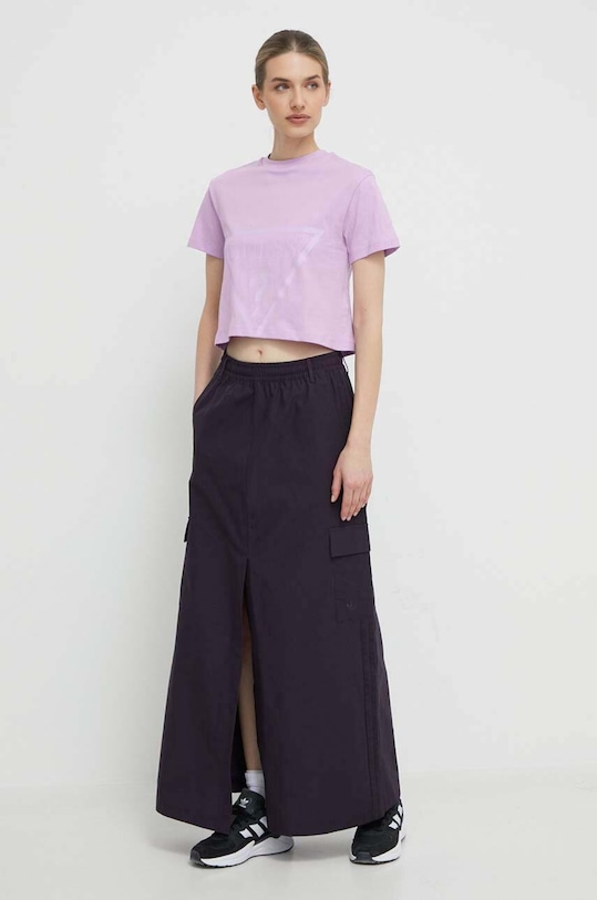 Bavlnené tričko Guess ADELE V2YI06.K8HM0 fialová AW25