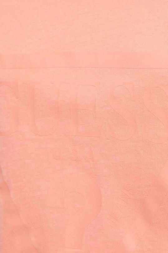Guess tricou din bumbac roz V2YI06.K8HM0