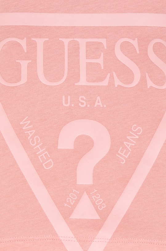 Bombažna kratka majica Guess V2YI06.K8HM0 roza