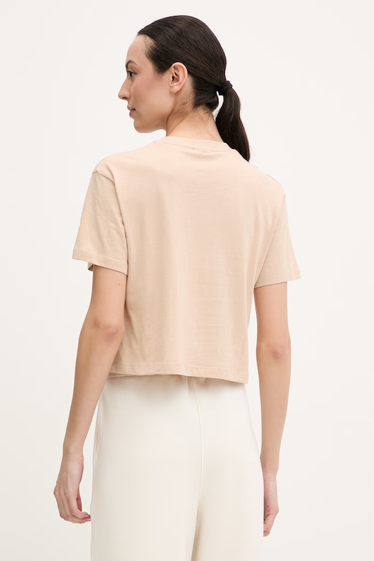Одежда Хлопковая футболка Guess ADELE V2YI06.K8HM0 бежевый