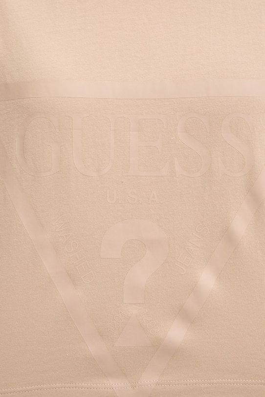 Хлопковая футболка Guess ADELE V2YI06.K8HM0 бежевый