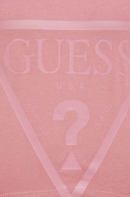 Bavlněné tričko Guess ADELE V2YI06.K8HM0 růžová
