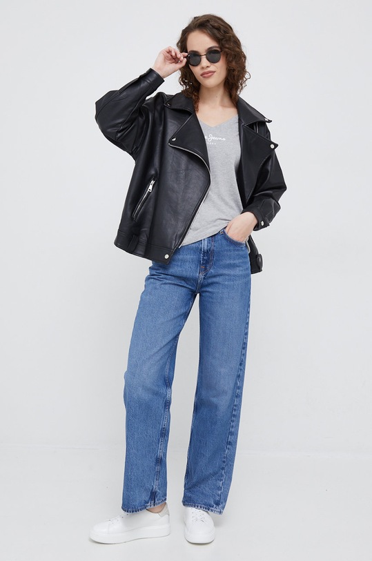 Pepe Jeans t-shirt PL505294.933 szary AW22