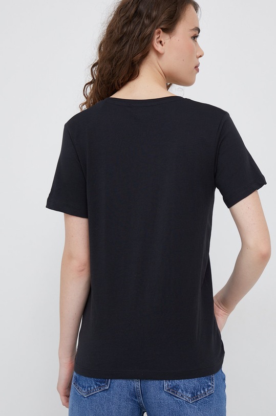 Odzież Pepe Jeans t-shirt bawełniany PL505294.999 czarny