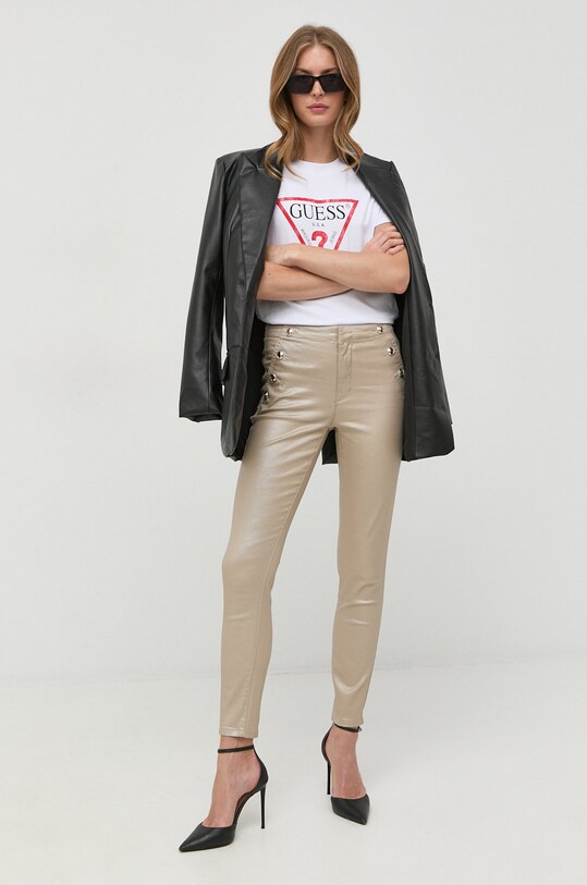 Guess t-shirt bawełniany W2BI69.K8FQ1 biały NC24