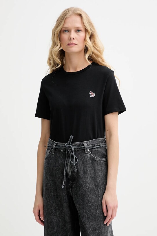 PS Paul Smith t-shirt bawełniany aplikacja czarny W2R.G799.EP1846