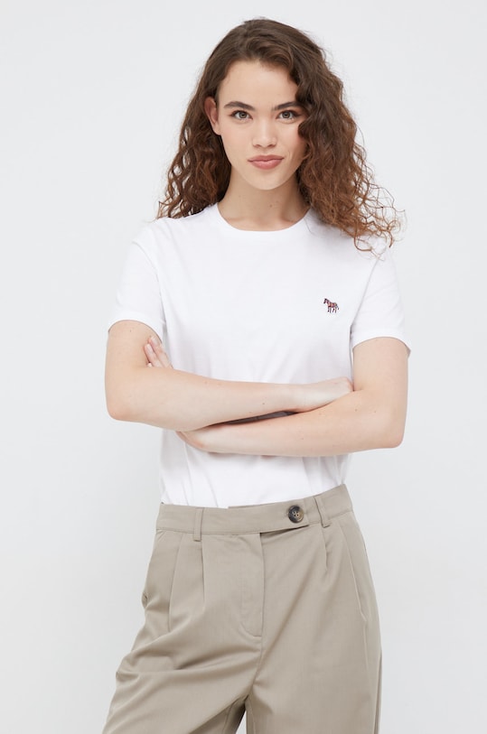 PS Paul Smith t-shirt bawełniany regular biały W2R.G799.EP1846