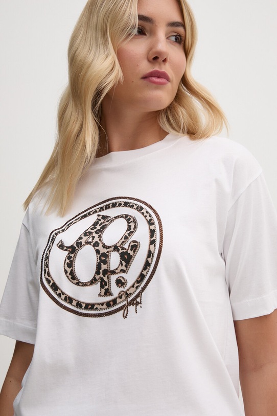 Bavlněné tričko Joop! nášivka bílá 30034669