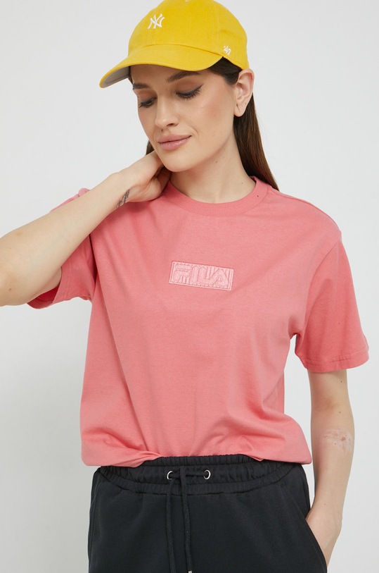 Fila tricou din bumbac imprimeu portocaliu FAW0257