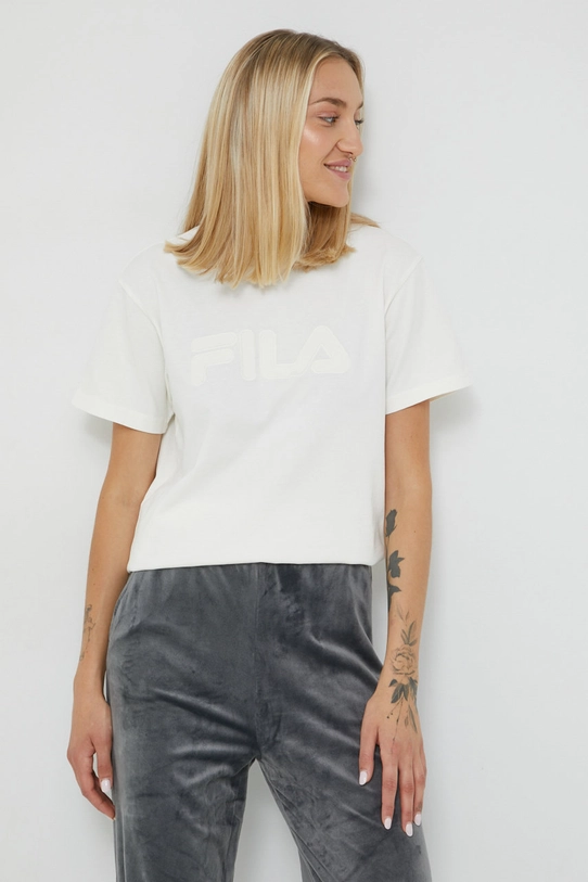 Fila tricou din bumbac bej FAW0407