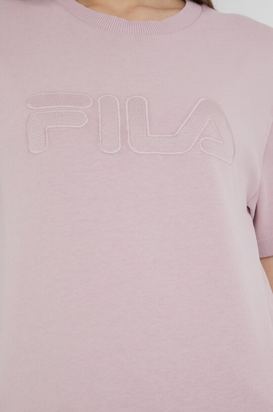 Хлопковая футболка Fila FAW0407 розовый