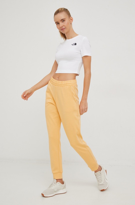 The North Face tricou NF0A55AOFN41 alb SS25